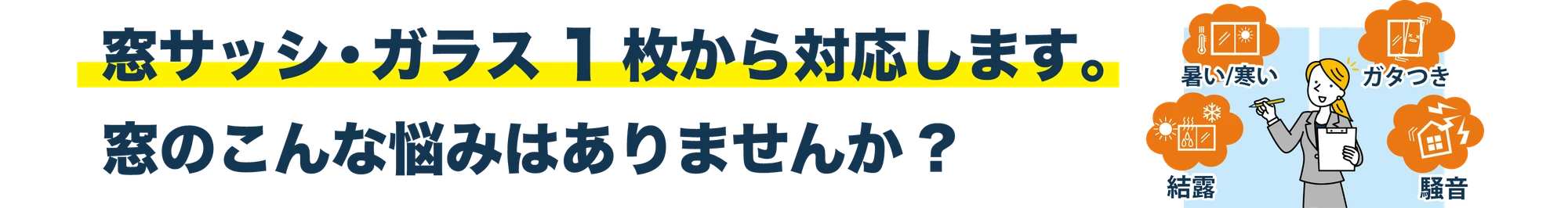 室内ドア一箇所から対応